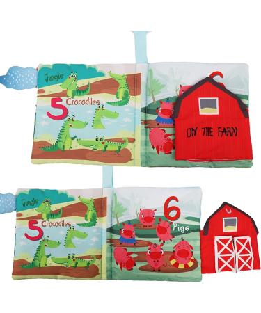 Soft Cloth Crinkle Baby Books | Touch & Feel Toys for Babies 0-6 Months to 1 Year Old | Farm Themed Book for Early Education | Baby Shower Gift - Buy Online on GoSupps.com