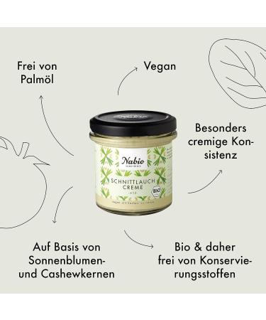 NABIO Chive Cream - Extra Creamy Cashew Spread (6x135g) | Premium International Shipping - Buy Online on GoSupps.com