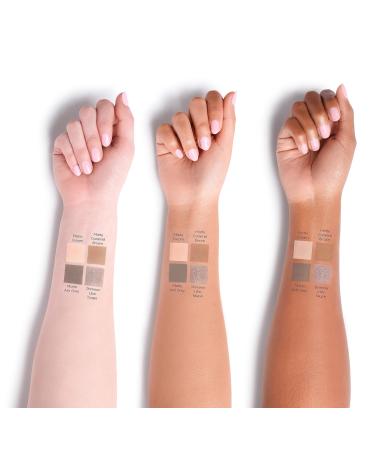 HALEYS Eyeshadow Quad Palette - Long-Wearing Talc-Free Vegan Makeup with Buttery Shades Matte & Glitter Smooth Blending - Buy Online on GoSupps.com
