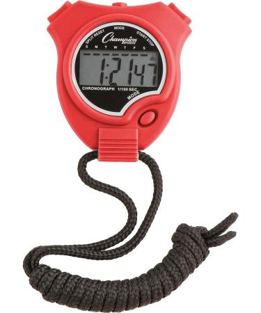 Champion Sports Waterproof Stopwatch Timer Set - 6 Pack Assorted Colors for Kids or Coaches - Buy Online on GoSupps.com