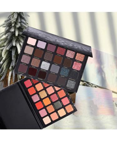 Palette de fards paupi res glamour longue tenue 24 couleurs l opard palette fum e palette de fards paupi res paillettes hautement pigment es fard paupi res naturel et imperm able pour femme - Buy Online on GoSupps.com