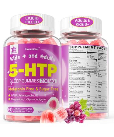 LILICARE 2Pack Berberine Supplement Gummies & 1Pack 5HTP Liquid Filled Gummies for Adults & Kids 8+ Sugar Free - Buy Online on GoSupps.com