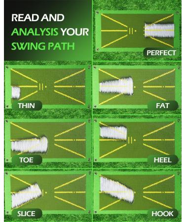Swing Detection Golf Training Mat - Improve Swing Path and Hitting Posture with this Advanced Golf Swing Trainer Aid - Great Gift for Golfers - Buy Online on GoSupps.com