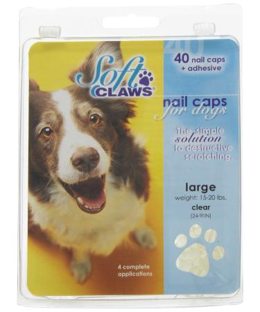 Soft Claws Dogs and Cats Nail Caps Take Home Kit Large Natural - Buy Online on GoSupps.com