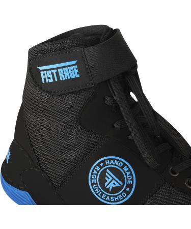 FISTRAGE Wrestling Shoes - Black Fighting Sports Master Training Mesh Unisex Pro Shoes | Lightweight Boxing Shoes - Size 11.5 Women/10 Men - Buy Online on GoSupps.com