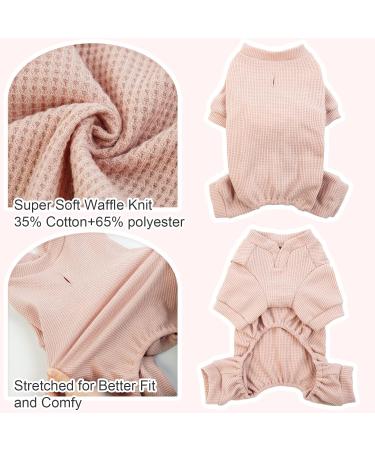 Cozy Pink Dog Sweater Overall Jumpsuit | Soft Pet Pajamas for Small & Medium Dogs - Buy Online on GoSupps.com
