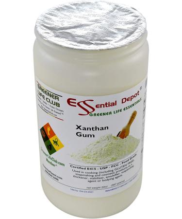 Xanthan Gum 20 oz. Powder USP FCC Food Grade - Gluten Free Cooking - Sealed HDPE Container - Buy Online on GoSupps.com