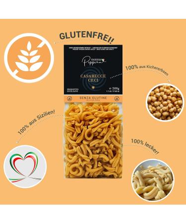 Nonna Pippina Casarecce Gluten-Free Pasta | 3 x 500g | Vegan & Bronze Pulled Chickpea Pasta - Slow Dried - Buy Online on GoSupps.com