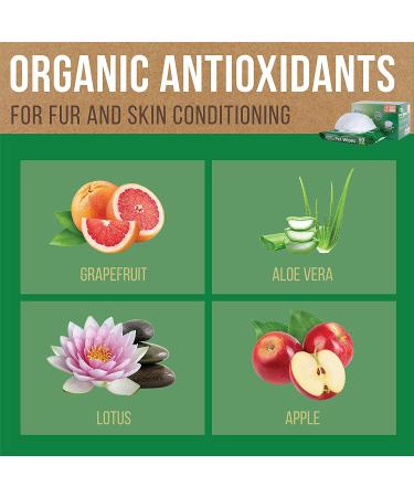 Inspire Naturals 100% Natural Pet Wipes with Organic Antioxidants - Dog & Cat Cleaning, Deodorizing, Bath, Ear, Paws, Butt - 200ct (4 pack) - Buy Online on GoSupps.com