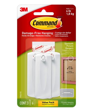 Command 20 lb XL Heavyweight Picture Hanging Strips, Damage Free Hanging Picture Hangers, Heavy Duty Wall Hanging Strips for Living Spaces, 10 Black