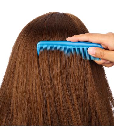 12-Piece Colorful Hair Combs Set for Kids, Women, and Men - Plastic Fine Dressing Comb in Yellow, Purple, Green, Blue, Red, and Pink - Buy Online on GoSupps.com