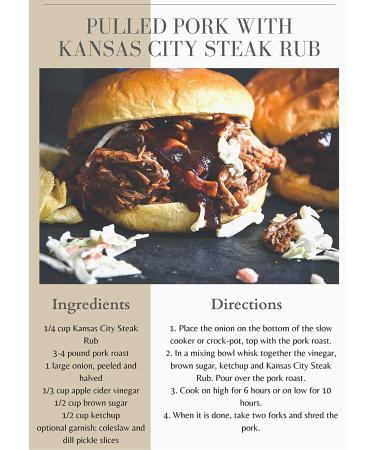 Kansas City Steak Rub 6.6 oz. Jar (Pack of 2) - Brown Sugar BBQ Blend for Pitmasters - Pork's Perfect Pair - 6.6oz (2-Pack) - Buy Online on GoSupps.com
