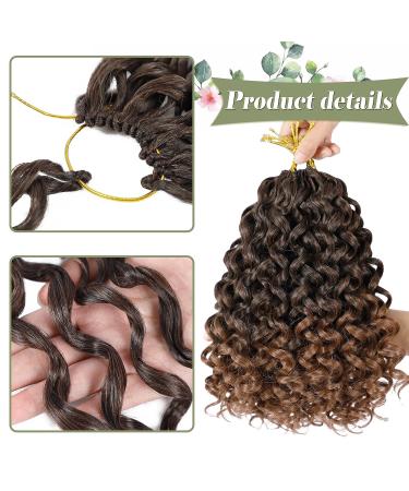 GoGo Curl Crochet Hair 10 Inch 8 Packs Water Wave Short Beach Curl Synthetic Deep Twist Extensions T30 - Buy Online on GoSupps.com
