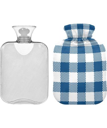 2L Heat Bottle Durable Warmth Bag for Pain Relief | Classic Blue Checked Design | Ideal for Hand Shoulder Neck & Heat Therapy - Buy Online on GoSupps.com