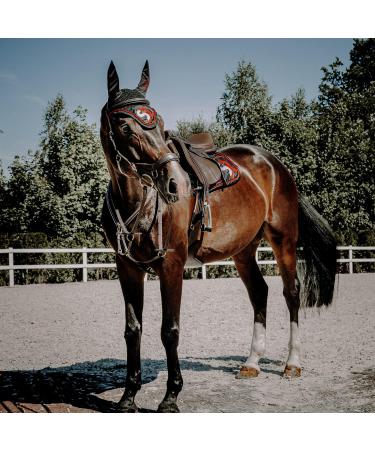 Buy SUNRIDE Windsor Leather Breastplate with Martingale for Horses - Adjustable & Elastic for Pony | Brown - Buy Online on GoSupps.com