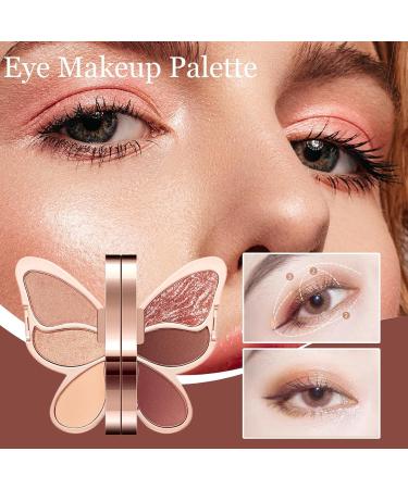 Maquillage Palette Pour Les Yeux Palette De Fards Paupi res | Palettes d'ombres paupi res de forme unique de 6 couleurs Maquillage pour les yeux mat paillettes longue dur e fards  - Buy Online on GoSupps.com