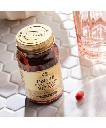 Solgar CoQ-10 (Coenzyme Q-10) 100 mg Softgels - Pack of 30 - For Busy Schedules and Over 50s - Helps Cell Regeneration - Dairy and Gluten Free - Buy Online on GoSupps.com