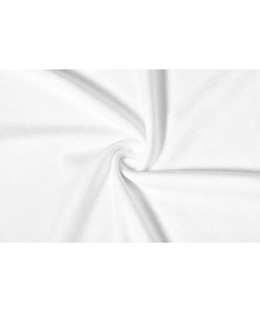 KLOTHO Women's Slim Fitted Mock Turtleneck Top - Long Sleeve Lightweight Base Layer Shirt | A-White, Medium - Buy Online on GoSupps.com