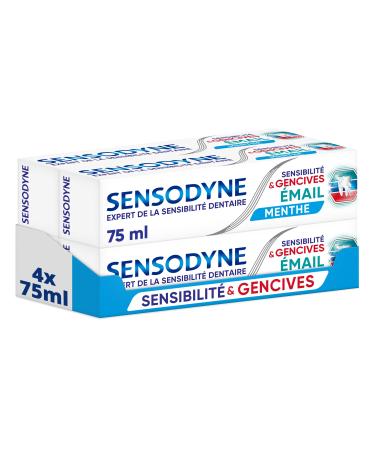 Sensodyne Sensitivity & Gum Toothpaste Enamel Protection & Treatment for Sensitive Teeth & Gums Pack of 4x75ml