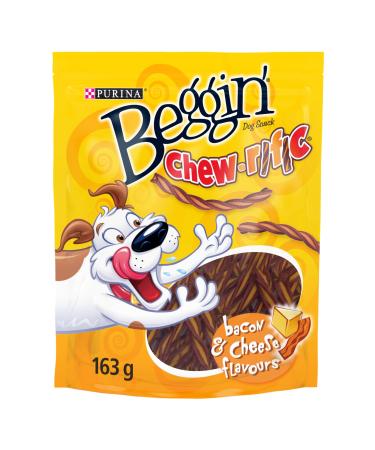 Beggin' Chew-rific Dog Treats Bacon and Cheese - 163 g Pouch (1 Pack) 163 g (Pack of 1)