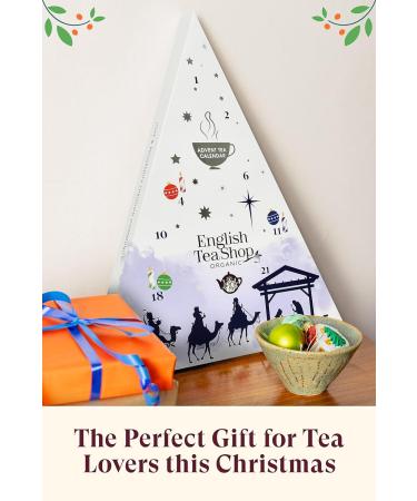 English Tea Shop Advent Calendar Nativity- 25 Pyramid Biodegradable Tea Bags - Buy Online on GoSupps.com