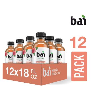 Bai Iced Tea Narino Peach Antioxidant Supertea - 12 Pack, 18 Fl Oz Bottles - Buy Online on GoSupps.com