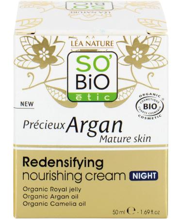 SO'BiO tic Pr cieux Argan Cosmos Organic Redensifying Nourishing Night Cream 50 ml - Buy Online on GoSupps.com