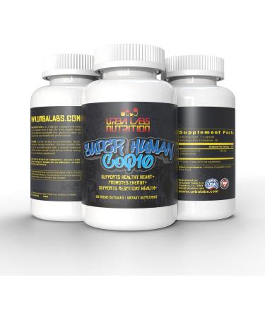 Urbalab 2 Pack Super Human CoQ10 200mg - High Bioavailable Ubiquinone for Healthy Aging Heart & Brain Support - Extra Strength Antioxidant - Buy Online on GoSupps.com