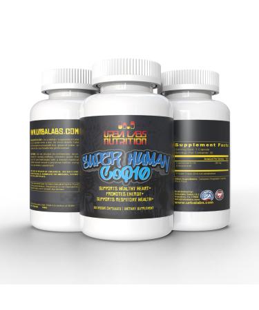 Urbalab Super Human Coq10 200 High Bioavilable Mega Ubiquinone Supports Healthy Aging Promotes Heart & Brain Function Advanced Antioxidant Support Extra Strength Coenzyme