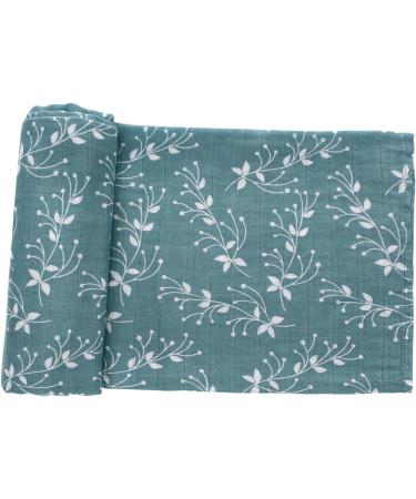 amo nenes Baby Swaddle Blanket 110x150 cm | Soft Breathable Muslin | 100% Bamboo Cotton Wrap for Newborns - Green - Buy Online on GoSupps.com