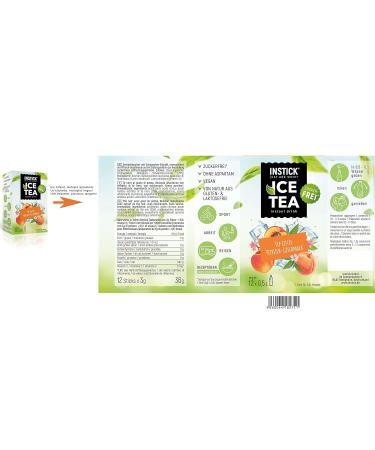 Intick Sugar-Free Instant Drink Bundle - 7 Iced Tea Peach Sticks | Vegan Low-Calorie Vitamin C Beverage Powder | Perfect for 0.5-1L - Buy Online on GoSupps.com