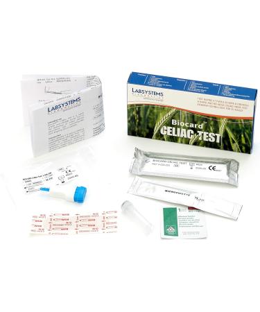 Biocard Celiac Test - Fast & Accurate Home Testing for Gluten Sensitivity | International Shipping Available - Buy Online on GoSupps.com
