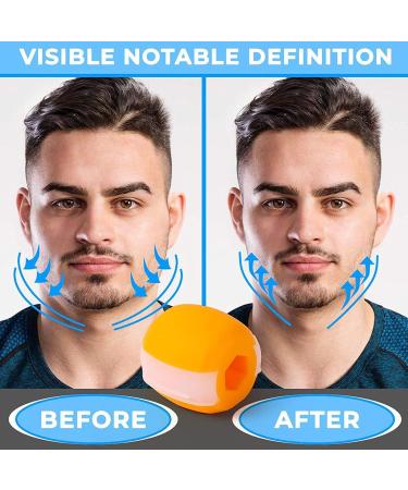 Jaw Exerciser Face and Neck Exerciser Double Chin Reducer Eliminator for Jaw Exercise Ball to Face Lift Chisel Chin Slimming & Neck Muscle Helps Reduce Stress and Cravings Yellow_50LBS - Buy Online on GoSupps.com