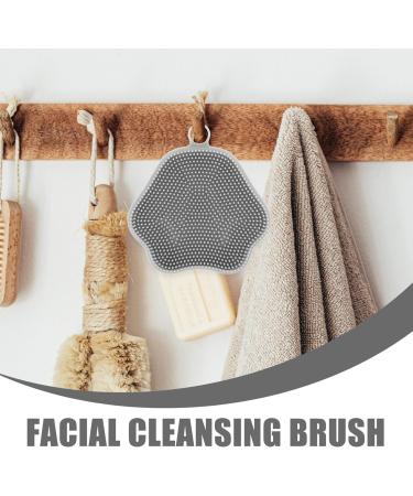 FOMIYES Silicone Face Scrubber Soft Facial Cleansing Brush Manual Exfoliator Brush with Suction Cup Deep Cleaning Tool for Skin Care - Buy Online on GoSupps.com