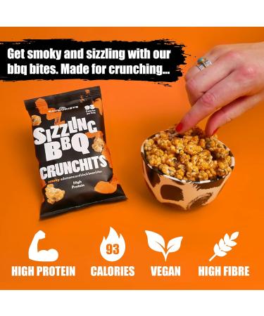 The Savourists Savoury Healthy Snacks | Low Calorie | High Protein | Vegetarian | High Fibre | Gluten Free | Thai Chilli & BBQ Crunchits Variety Pack (12x25g) - Buy Online on GoSupps.com