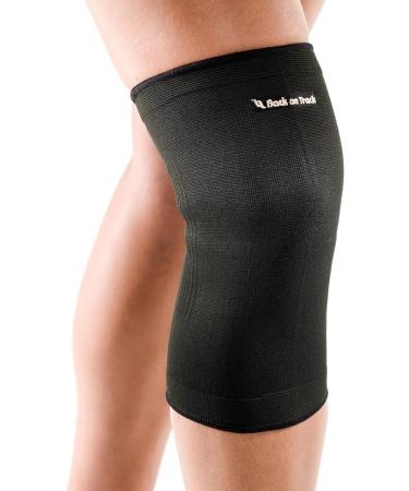 Back on Track Knee Brace - Classic 2-Way Stretch Compression Support Sleeve for Men & Women | X-Large Black - Buy Online on GoSupps.com