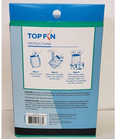 Top Fin Silenstream Large PF-L Filter Cartridges Refill - 6 Count (PF30, PF40, PF75) - Buy Online on GoSupps.com