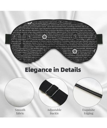 Supernatural Inspiration Eye Mask | Soft Adjustable Sleep Mask for Men & Women | Black Nighttime Comfort - Buy Online on GoSupps.com