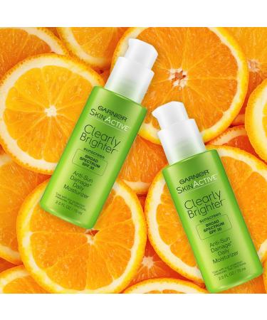 Garnier Clearly Brighter SPF 30 Face Moisturizer with Vitamin C - 2 Count 75mL - Hydrating Skin Care for Radiant Glow - International Shipping Available - Buy Online on GoSupps.com