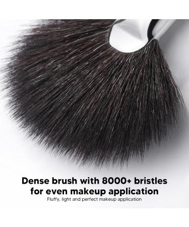 Verdant Touch Powder Fan Brush Fishtail Head Jaw Line Contour Brush Fiber Hair Makeup Artist Cosmetic Tool - Buy Online on GoSupps.com