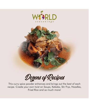 Indian Spices - Vegan Yellow Curry Powder - Gluten Free - World Seasonings - CURRY IN A HURRY 3.2 oz - Buy Online on GoSupps.com