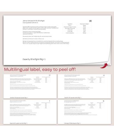 Jarrow Formulas Krill Oil 600mg Softgels with Omega-3 & Astaxanthin - Gluten-Free, SOYA-Free, GMO-Free - Buy Online on GoSupps.com