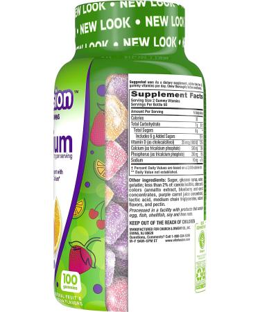 Vitafusion Calcium Adult Vitamins 100 Gummies - 2 Pack - Buy Online on GoSupps.com