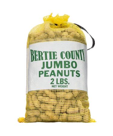 Bertie County Jumbo Raw Peanuts in Shell 2lb (Great for Boiling)