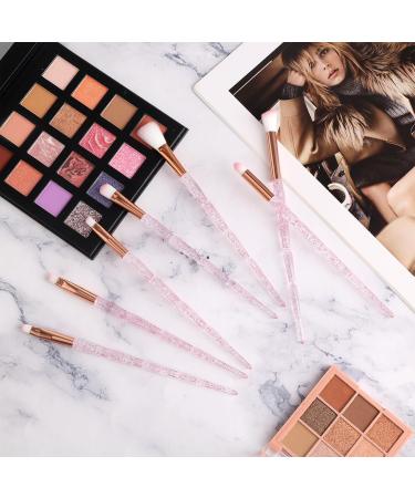 WLLHYF 7Pcs Crystal Handle Makeup Brush Set | Professional Cosmetic Brushes for Foundation Powder Eyeshadows & Blush | Colorful Beauty Tools for Flawless Makeup - Buy Online on GoSupps.com