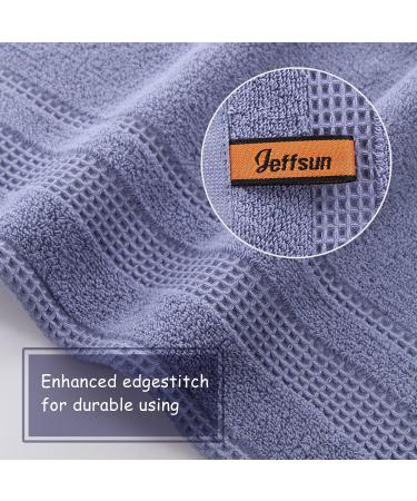 JEFFSUN Colorful Cotton Washcloths 6-Pack | Ultra Soft & Absorbent 13x13 Inch Bathroom Face Cloths - Buy Online on GoSupps.com