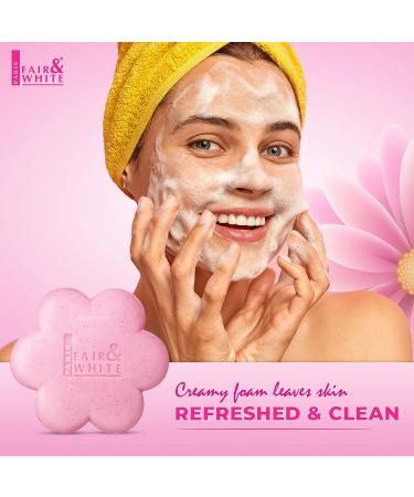 Fair & White So White Skin Brightening Soap 200g - Exfoliating Soap for Dark Spots on Body, Knees, Underarm - 7 oz - Buy Online on GoSupps.com