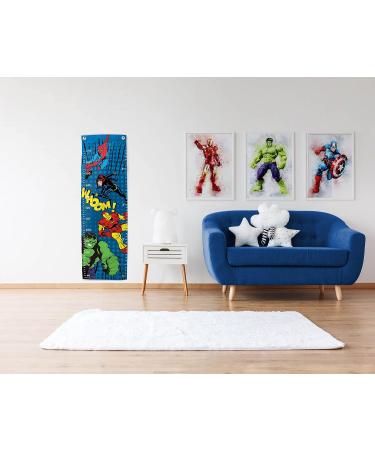 Marvel Avengers Whoom 170cm Height Kids Growth Chart Blue - Poly-Canvas - Buy Online on GoSupps.com