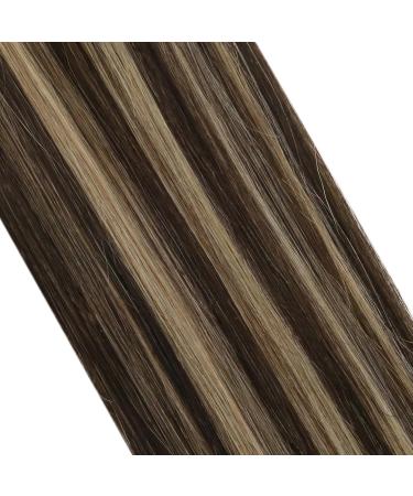 Moresoo 24 Keratin Bonding Hair Extensions - Remy Real Hair U Tip #4/27 - Dark Brown & Caramel Blonde 50g 60cm - Hot Fusion Quality - Buy Online on GoSupps.com