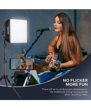 RALENO 16'' x 16'' Softbox Lighting Kit with 50W LED Bulb - Studio Quality Continuous Lighting System for Video Recording & Photography - Buy Online on GoSupps.com